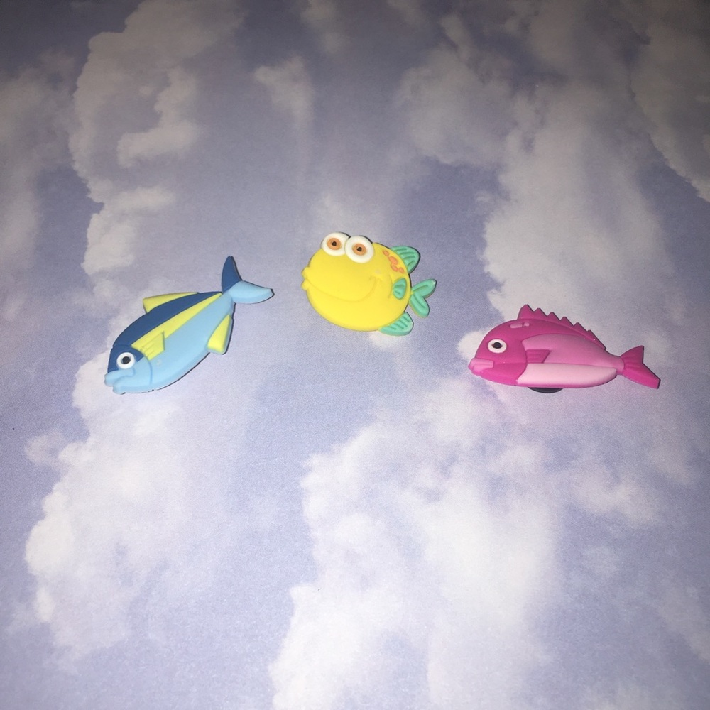 Fish 3 Piece Shoe Charms - Decorations - Shoe Accesories
